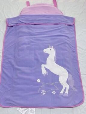 PBK pottery Barn Kids Purple Unicorn Girl's Nap Mat SLEEPING BAG
